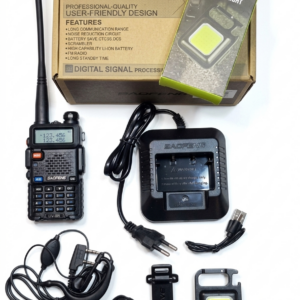 Pack Radio Baofeng UV-5R Dual Band + Linterna LED COB Recargable